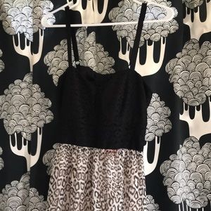 Open bow back cheetah print maxi